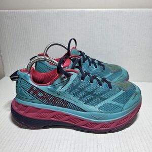 Hoka One One Womens Stinson ATR 4 Size 8,5 CTLB Teal Pink Running Shoes